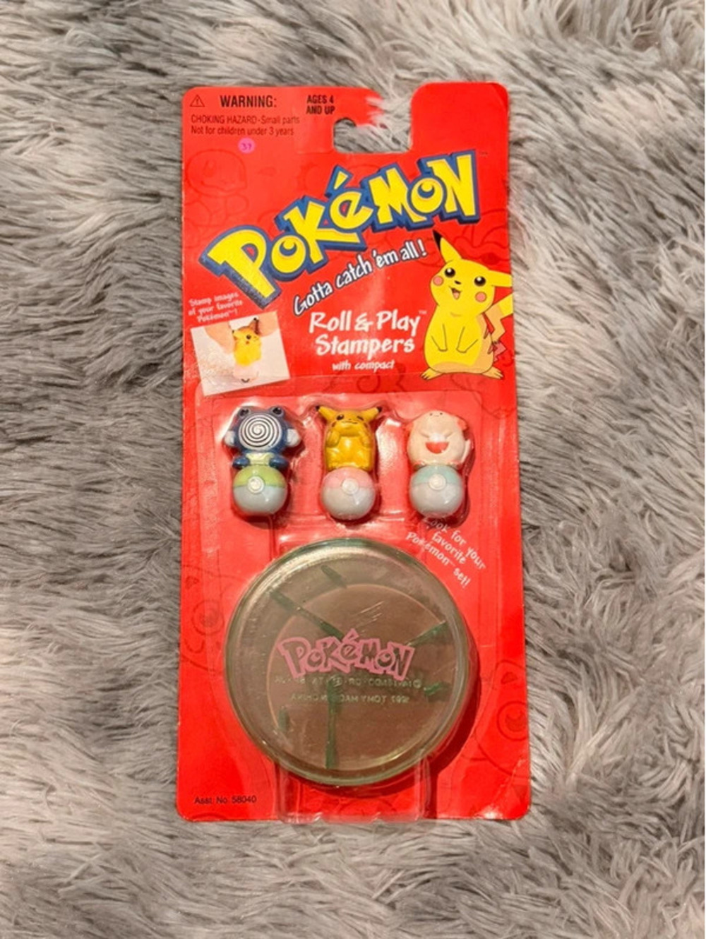 Vintage 1999 Hasbro Pokemon Roll & Play Stampers